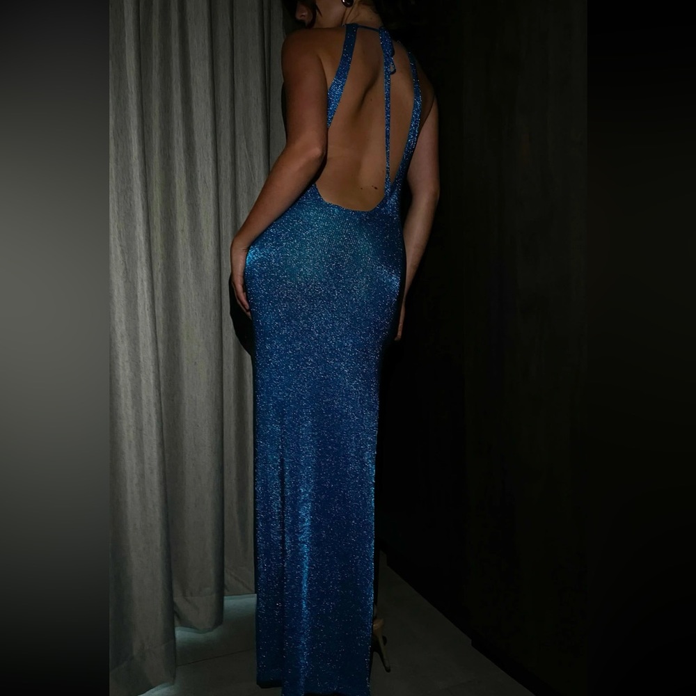 Meshki Azure Blue Maxi Dress